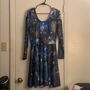 Blackmilk long sleeve Doctor Who skater dress
